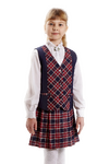Жилет д/д ЖД-01 Люба сине-красный