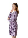 Платье Элла сердечки на розовом