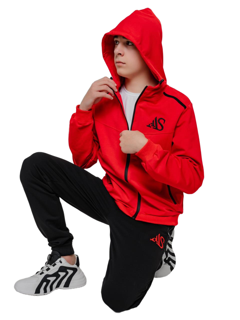 Спорт.костюм AS157 красный