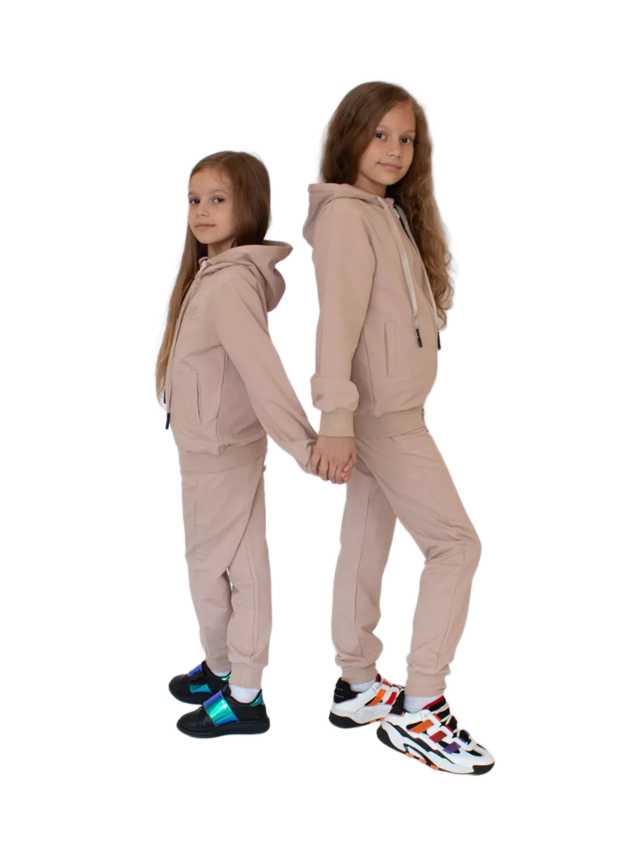 Спорт.костюм дев. AS240 св.беж.