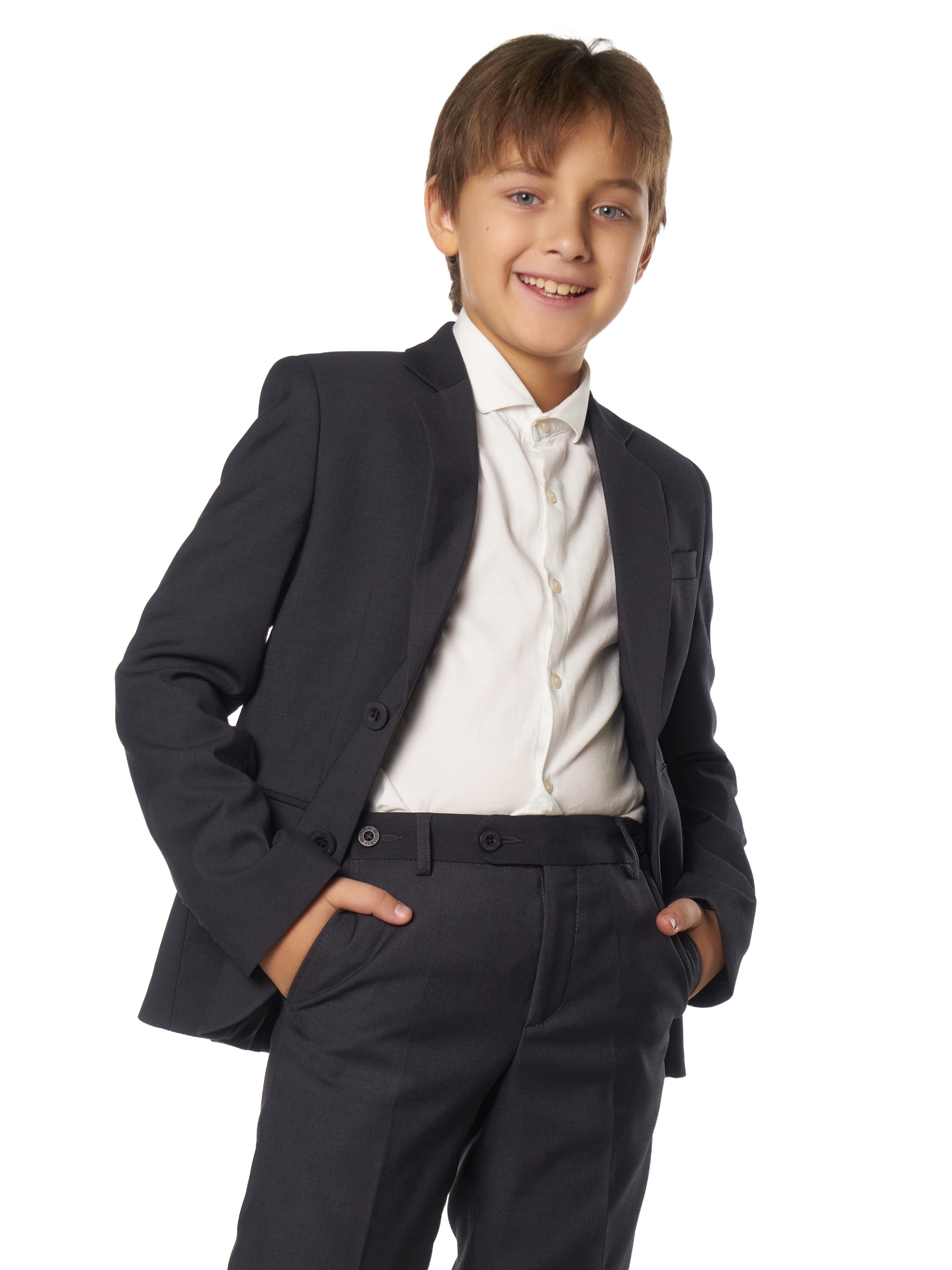 Пиджак д/м GL23313 Юниор1 серый